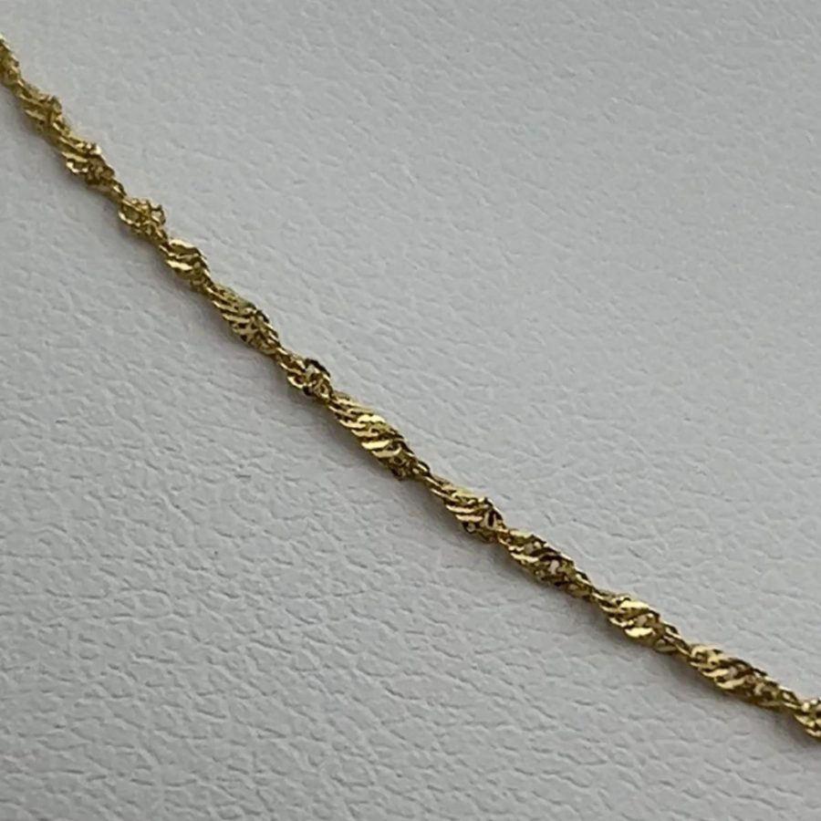 Łańcuszek złoty singapure 50 cm - obrazek 2
