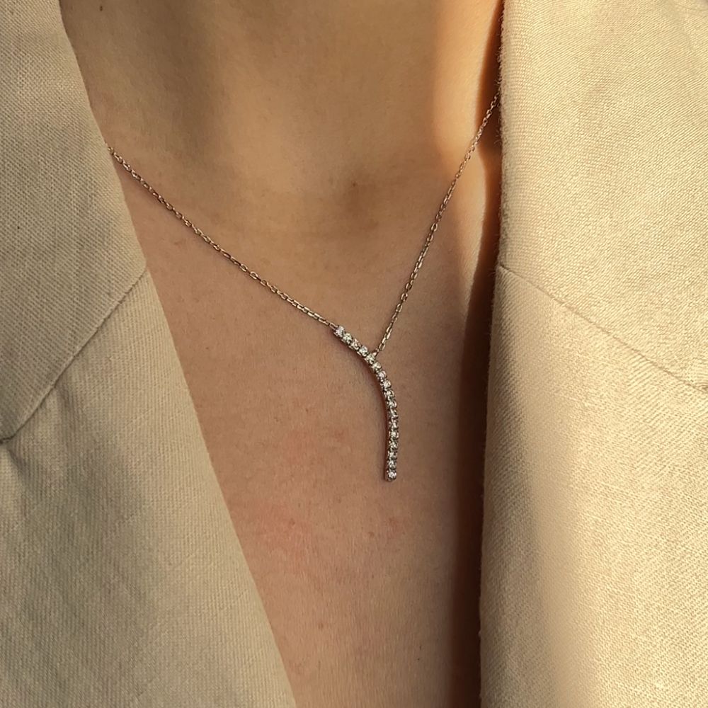 Naszyjnik srebrny 925 srebro z cyrkoniami ala bransoletka tenisowa błyszczące kamienie jak diamenty wąż wężyk jak agata sieramska agatycze modny regulacja długości