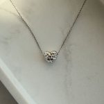 srebrny naszyjnik serduszko diamentowane efektowane idealny naszyjnik na prezent srebro 925 celebrytka serduszko dla niej