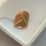 zawieszka pozłacana złocona skała kamień nowoczesna modowa srebro 925