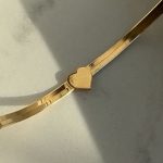 Bransoletka pozłacana żmijka srebro 925 pozłacane 24 karatowym złotem na prezent serce walentynki