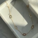 Naszyjnik pozłacany ogniwka okrągłe elegancki złocony srebro 925 chain modowy