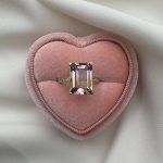 pierścionek ametyst diamenty zaręczyny złoto 585