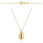 Naszyjnik złoty 585 kropla duża modowy kropla łezka