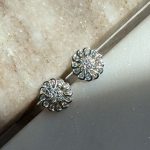 Kolczyki srebro 925 cyrkonie wysadzane błyszczące kolczyki wkrętki na sztyft wielokamieniowe