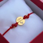 Najlepsza mama pozłacana złocona srebro 925 koraliki czerwony sznurek dla mamy dzień matki