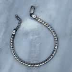 Męska bransoletka srebro 925 matowa dla mężczyzny ogniwa oksydowana prezent dla niego modowa bransoletka