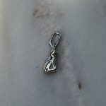 Srebro 925 kot kotek zawieszka srebrna zwierzęta dla fanów kotów rodowana srebro rodowane cat gatto trójwymiarowy