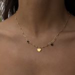 Naszyjnik pozłacany złocony srebro 925 24ct złotem złoty serca wiszące chain spinaczowy modowy naszyjnik prezent dla niej regulacja długości pod grawer