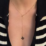 Naszyjnik złoty 585 krawatka koniczynka marokańska luksusowa 14k regulowana krawatka najmodniejszy wzór