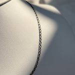 Męski łańcuszek pancerka srebro 925 oksydowane ciemne ciemniejsze matowe stylowe dla niego prezent dzień chłopaka długość 50-55cm pancerka