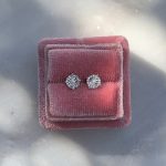 Kolczyki diamenty brylanty 3o diamentów 0,1ct GH/SI kolczyki okrągłe diamenty ozdobne błyszczące dla niej prezent wyjątkowe iluzja z iluzją