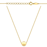 Naszyjnik złoty 585 jedna kuleczka kulka minimalistyczny prezent dla niej naszyjnik z kuleczką złoto 585 14k regulowany 42-45cm