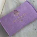 Etui opakowanie na biżuterię podróżne fioletowe welurowe na pierścionki na kolczyki etui zapinane do przechowywania na basen siłownie podróż tripa