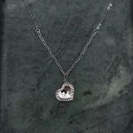 Naszyjnik srebro 925 srebrny serduszko splot spinaczowy błyszczące mieniące się serduszko chain prezent dla niej srebrne serce