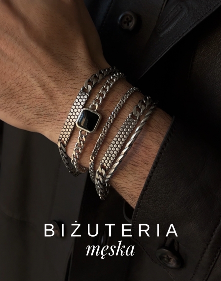Męska biżuteria srebro 925 męskie bransoletki dla niego prezent dla niego