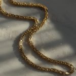 Łańcuszek łańcuch splot królewski bizantyjski złoty pozłacany złocony srebro 925 dla niego męski gruby łańcuszek 4mm 55cm 60 cm gruby modny splot