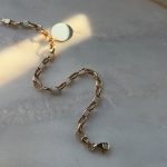 Złota bransoletka spinaczowy splot chain z blaszką płaską z monetką gładką złoto 585 14k chain splot modowy gruba bransoletka do zawieszek do przypinania prezent dla niej