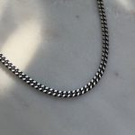 Srebrny łańcuszek łańcuch dla niego srebro 925 splot pancerka gruby solidny cuban srebro oksydowane polerowane błysk dla niego 50cm 55cm 60cm