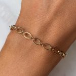 Złota bransoletka okrągłe ogniwa złoto 585 14k do wpinania charms chain spinaczowy splot modna stylowa gruba wysoka próba złota dla niej prezent klasyczna