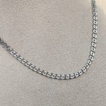 Srebrny łańcuszek monalisa splot męski dla niego dla mężczyzny srebro 925 rodowane trwałe grubszy solidny splot mona lisa 55cm