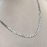Srebrny łańcuszek pancerka 4mm 60cm dla niego dla mężczyzny męski szeroki solidna pancerka mocna łańcuszek łańcuch 925