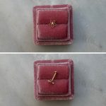 Piercing kolczyk do piercingu złoto 585 14k kwiatek delikatny kwiatuszek wkręcany labret płaski tył 7mm helix tragus upper lobe flat