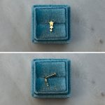 Piercing kolczyk do piercingu złoto 585 14k trzy gwiazdki gładkie gwiazdki 7mm płaski tył labret wkręcany wygodny tragus helix upper lobe conch flat