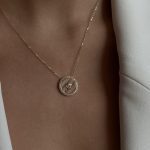 Złoty naszyjnik złoto 585 14k naszyjnik z sercem serduszkiem ażurowy naszyjnik dla niej prezent walentynki serduszko dla niej kamienie cyrkonie wysadzany ozdobny nietuzinkowy wyjątkowy prezent dla niej