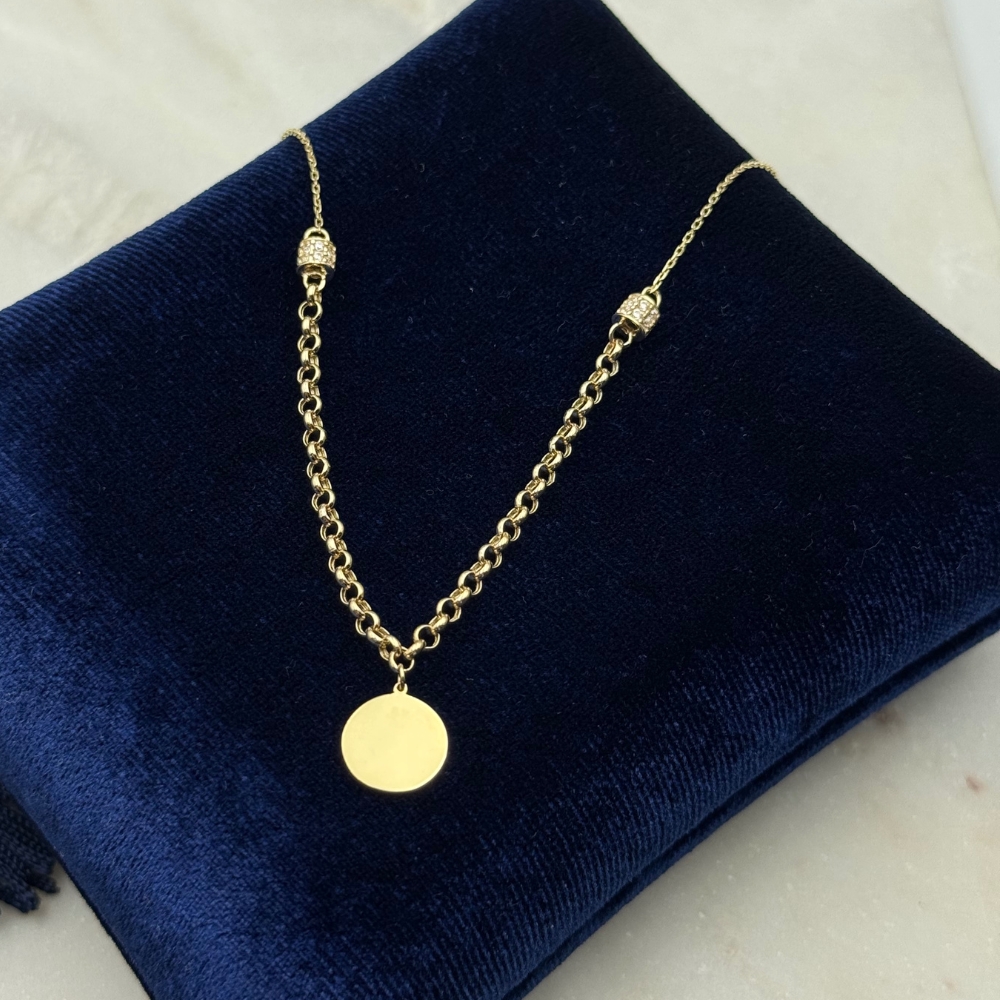 Naszyjnik złoty z monetką - obrazek 5