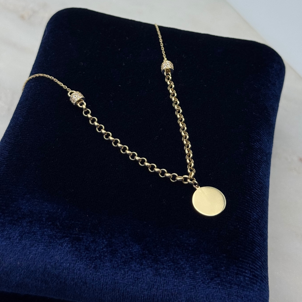 Naszyjnik złoty z monetką - obrazek 9