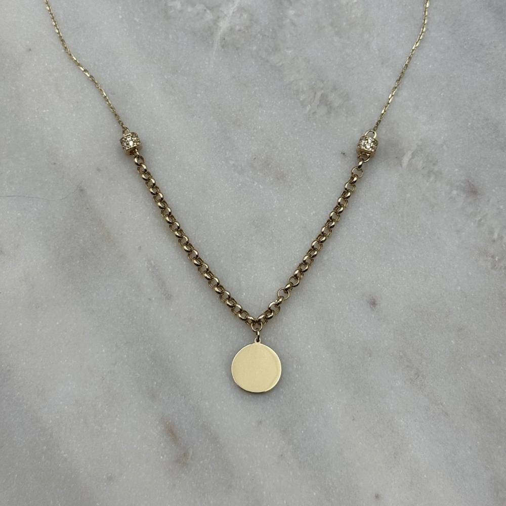 Naszyjnik złoty z monetką - obrazek 8