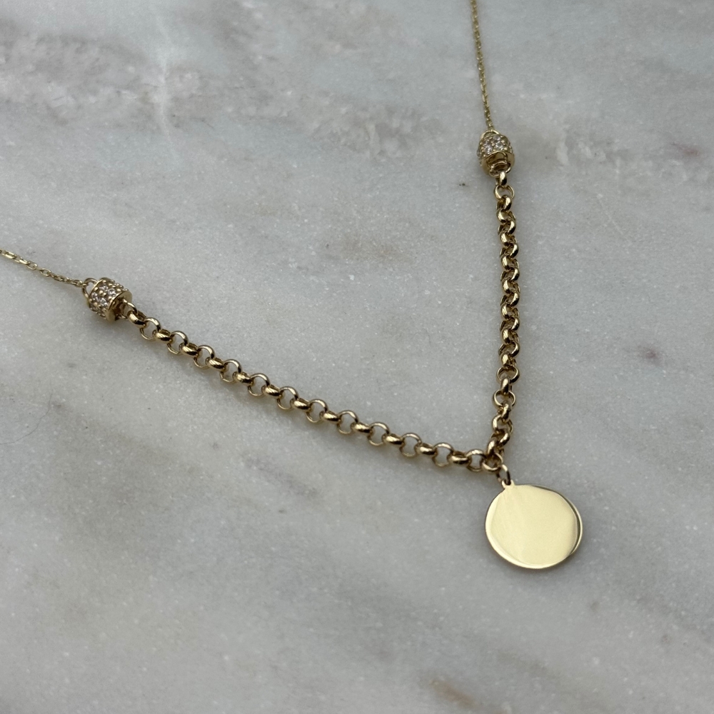 Naszyjnik złoty z monetką - obrazek 4