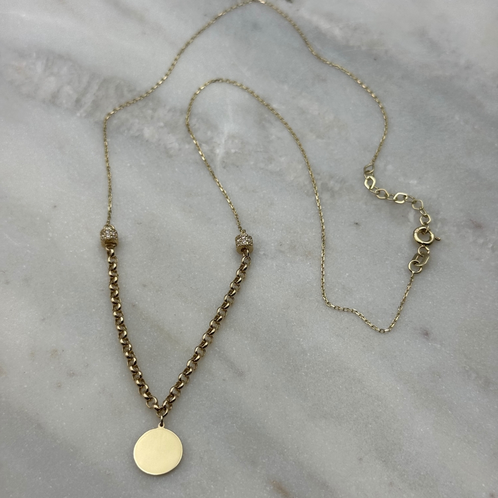 Naszyjnik złoty z monetką - obrazek 10