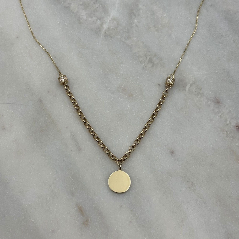 Naszyjnik złoty z monetką - obrazek 11