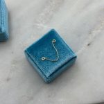 Łańcuszek złoty do piercingu do kolczyków do założenia na kolczyki dwa lub na jeden kolczyk łańcuszek złoto 585 14k do nałożenia na kolczyki do połączenia łączenia kolczyków piercing złote kolczyki do piercingu 3cm