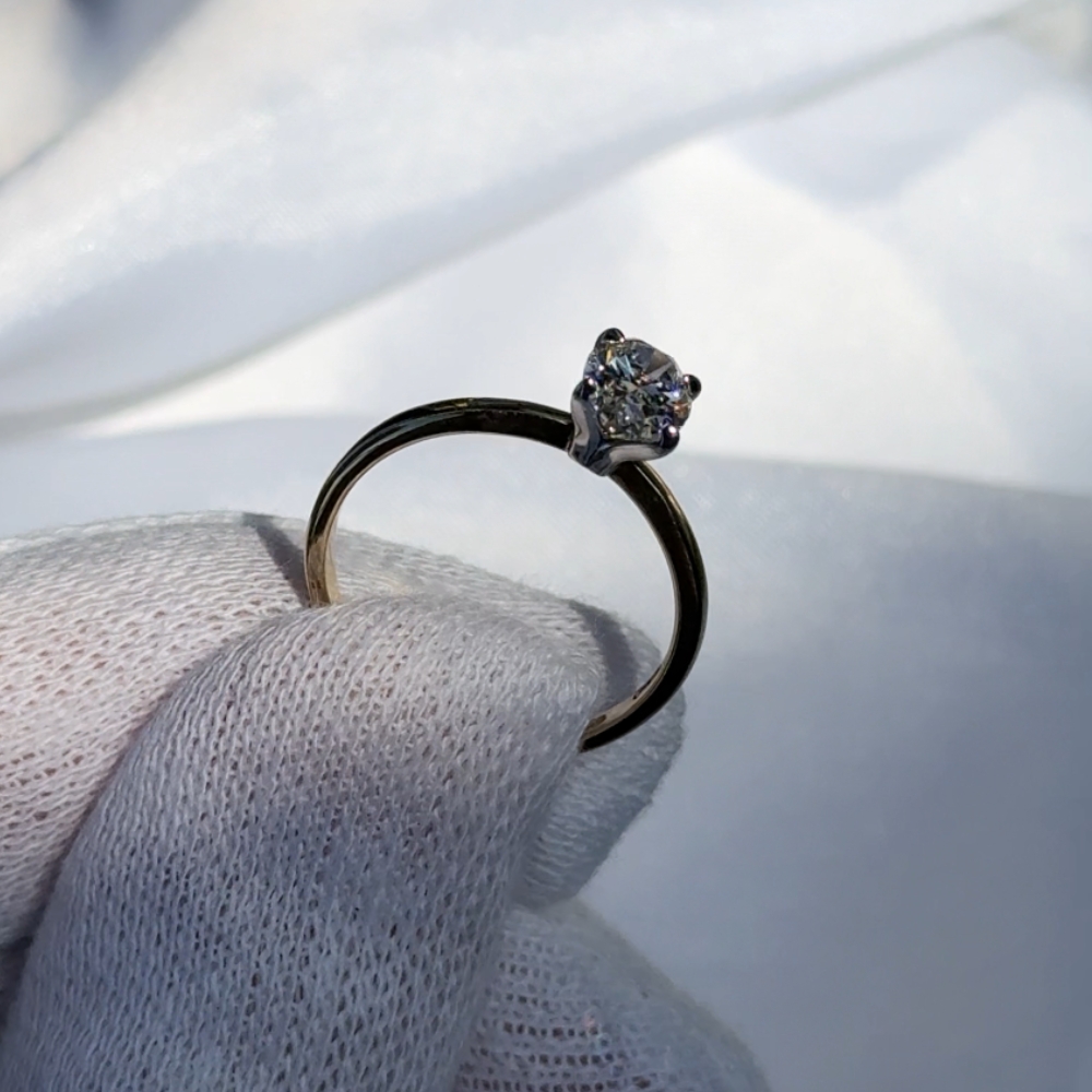Pierścionek złoty z diamentem 1,00 ct owal No. 05 - obrazek 14
