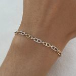 Bransoletka z diamentami złoto 585 diamenty naturalne bransoletka tenisowa 252 diamentów 0,74ct GH/SI stylowa nietuzinkowa bransoletka na prezent dla niej splot chain spinaczowy złoto 585 14kt i diamenty diament opalenica